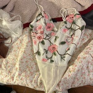 Topshop floral bodysuit